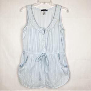 LoveSquared Chic Coquette Feminine Beach Coastal Womens Cotton Mini Dress Medium
